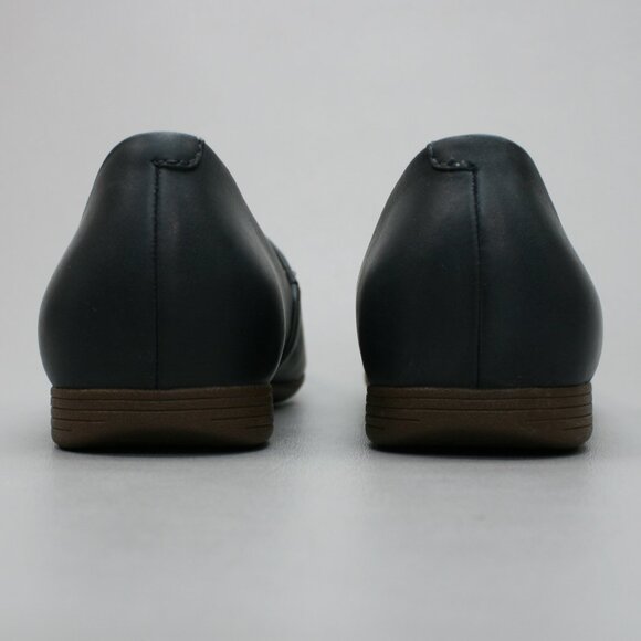 Dansko 40 Ladies 9.5-10 Larisa Navy Blue Milled Nappa Leather Shoes Flats Loafer - Picture 3 of 12